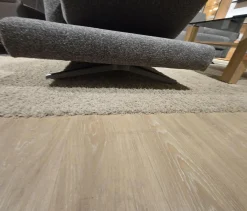 Ecksofa Upgrade Stoff 10 Calypso 27 Grau Schwertkufe Aluminium Bronziert Mit Schwenkbarer Armlehne