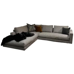Ecksofa Vesna Stoff Vivid 08 Grau Von DePloeg Inklusive Kissen