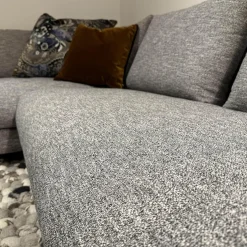 Ecksofa Vesna Stoff Vivid 08 Grau Von DePloeg Inklusive Kissen