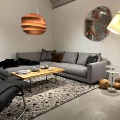 Ecksofa Vesna Stoff Vivid 08 Grau Von DePloeg Inklusive Kissen