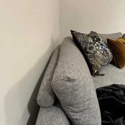 Ecksofa Vesna Stoff Vivid 08 Grau Von DePloeg Inklusive Kissen