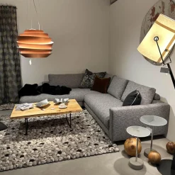 Ecksofa Vesna Stoff Vivid 08 Grau Von DePloeg Inklusive Kissen