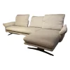 Ecksofa Willoow 26702 Stoff 70 Q2 Silver Grey 01022 Füße Schwarz