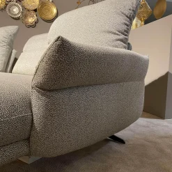 Ecksofa Willoow 26702 Stoff 70 Q2 Silver Grey 01022 Füße Schwarz