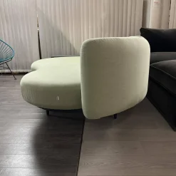 Ecksofa Wohnlandschaft Organix Lounge Bezug Stoff Dry Sage Linen Grün