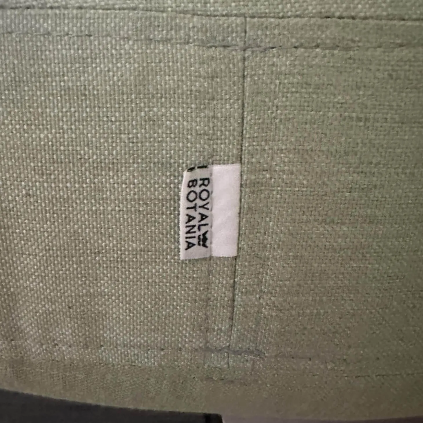 Ecksofa Wohnlandschaft Organix Lounge Bezug Stoff Dry Sage Linen Grün