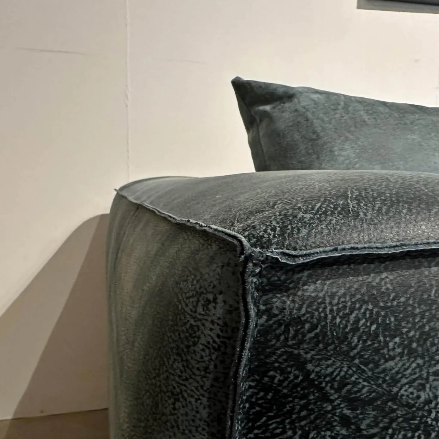 Ecksofa Wumms Typ 258 Leder Desperado Petrol 2120 17 Winkelstahlfuß Schwarz Matt Mit Fiunktionen