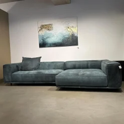 Ecksofa Wumms Typ 258 Leder Desperado Petrol 2120 17 Winkelstahlfuß Schwarz Matt Mit Fiunktionen