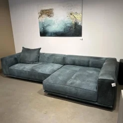 Ecksofa Wumms Typ 258 Leder Desperado Petrol 2120 17 Winkelstahlfuß Schwarz Matt Mit Fiunktionen