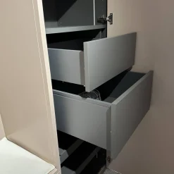 Einbauschrank Cabin Lack Basis Matt Rosenholz Innen Melamin Dunkelgrau