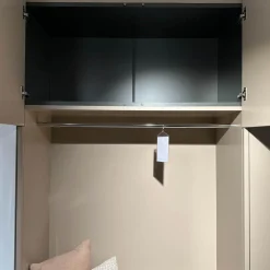 Einbauschrank Cabin Lack Basis Matt Rosenholz Innen Melamin Dunkelgrau