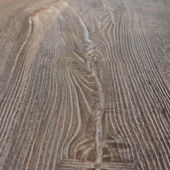 Einstammtisch Naturkante Eiche Schwarz Geflammt Struktur Weiß Ausgebürstet