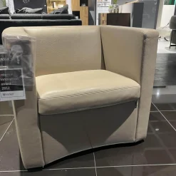 Einzelsessel CL 142.15 A Leder 43.400 Stone Drehteller Mit Rückholfunktion