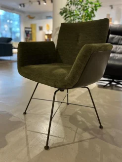 Einzelstuhl Alvo Stoff 8168 Moos Grün