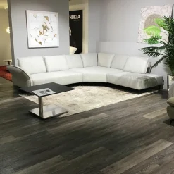 Elementgruppe Wenzel Stoff Silver Grey Grau Weiß Füße Metall Schwarz Inklusive Kissen