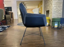 4er Set Armlehnstuhl Alvo Schale Schwarz Stoff 8145 Dunkelgrau Drahtgestell 4 Fuß Schwarz