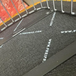 2er Set Armlehnstuhl Marla Hoch Stoff Riga M1 Curry Gelb Harfengestell Schwarz