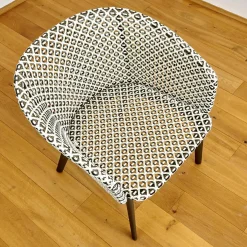 2er Set Armlehnstuhl Mbrace Geflecht Pepper Grau Schwarz Gestell Aluminium Lipari