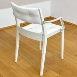 2er Set Armlehnstuhl Play P Starck Sitz Und Rücken Synthetik Weiß Gestell Chalk Weiß