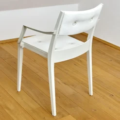 2er Set Armlehnstuhl Play P Starck Sitz Und Rücken Synthetik Weiß Gestell Chalk Weiß