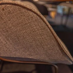 4er Set Armlehnstuhl Sheru Bezug Stoff 25 Togba 7854 Pebble Grau 4-Bein-Gestell Pulverbeschichtet Schwarz