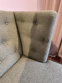 2er Set Bank Polo BW 167 6002 Stoff Queen 1775 434 Grün Gestell Eiche Natur Geölt