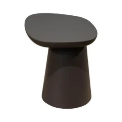 2er Set Beistelltisch Stone Lack Matt Anthrazit