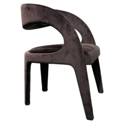 4-er Set Berenice Chair 2 Stoff A073 Black 2 Stoff A045 Paprika