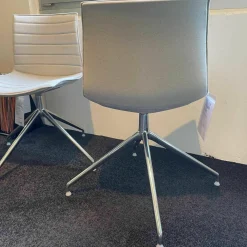 2er Set Catifa 46 Stuhl Stoff Field 2 Farbe FI00123 Beige mit Drehbarem Sternfuß