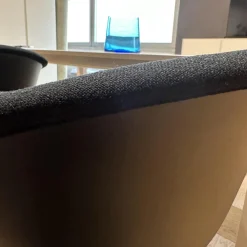 2-er Set Drehsessel Duna 02 4217 Stoff Jet Fidvi Schwarz Schale Polypropylen Spinnenfuß Aluminium Lackiert