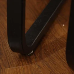 2er Set Freischwinger Kama Leder Hermes H-008 Anthracite Anthrazit Gestell Metall Schwarz Pulverbeschichtet