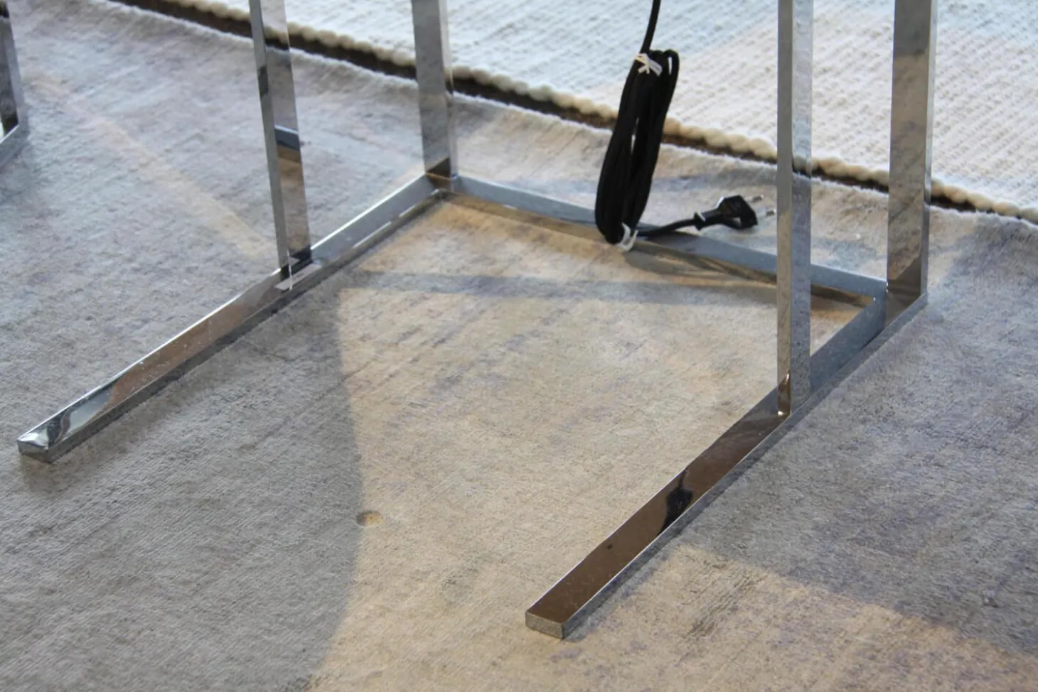 2-er Set Loungesessel Mart Leder Schwarz Matt und Beistelltisch Simplice