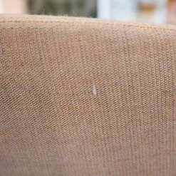 2er Set Loungestühle Oslo Stoff Geformter PU Schaum Mit Stahl Und Holzrahmen Beige Gestell Stahl