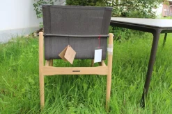 6er Set Outdoor Stuhl Sway Bespannung Java Sepia Natural Grau Rahmen Teakholz Mit Pulverbeschichtetem Aluminium Und Edelstahl Ohne Tisch