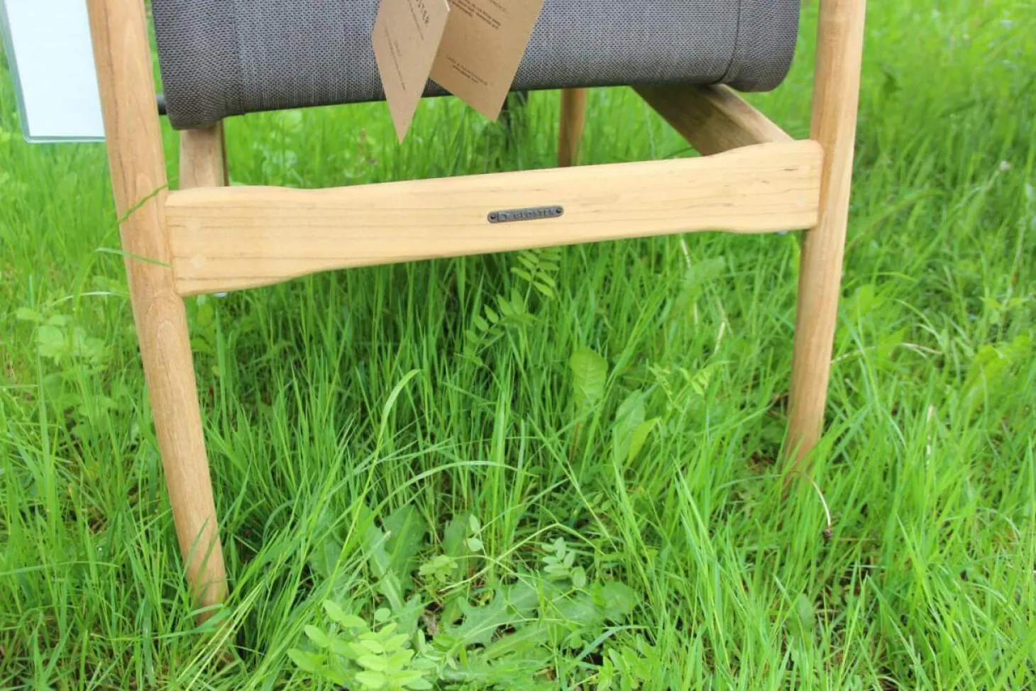 6er Set Outdoor Stuhl Sway Bespannung Java Sepia Natural Grau Rahmen Teakholz Mit Pulverbeschichtetem Aluminium Und Edelstahl Ohne Tisch