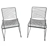 2er Set Outdoorstuhl Hee Dining Metall Schwarz