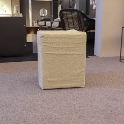 2-er Set Polsterhocker PH Stoff Benno 890 Sand Und Stoff Benno 900 Moos