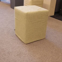 2-er Set Polsterhocker PH Stoff Benno 890 Sand Und Stoff Benno 900 Moos