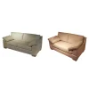 2er Set Sofa Bella Vista Stoff Perl 1597-171 Füße Passend Lackiert