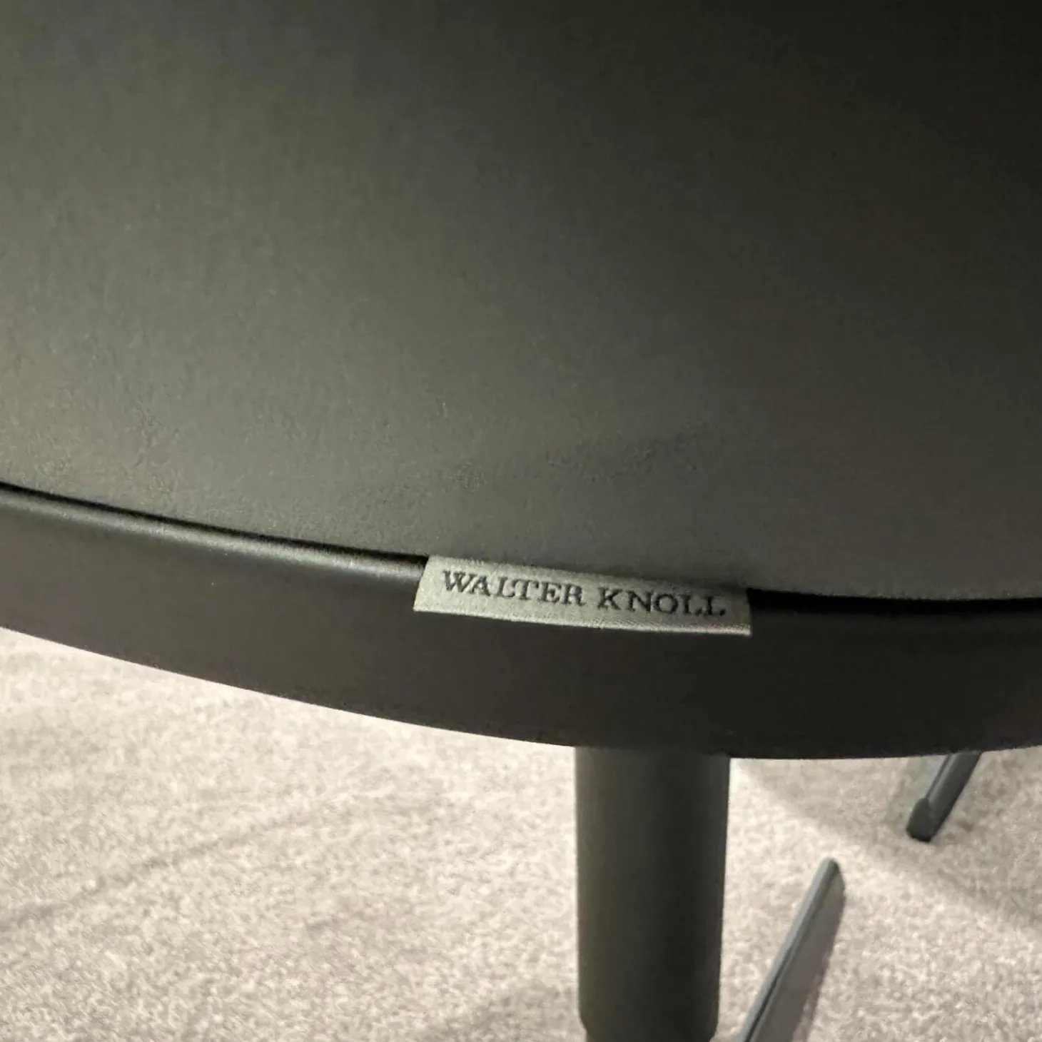 2er Set Stühle Sheru Leder Congress 1441 Basalt Grau Außen Schwarz Gestell Matt Schwarz Pulverbeschichtet