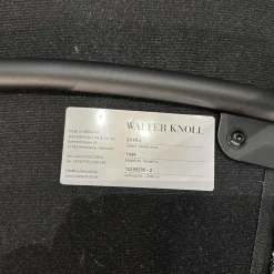 4er Set Stühle Sheru Stoff Togba Blue Bronze Grau Gestell Matt Schwarz Pulverbeschichtet