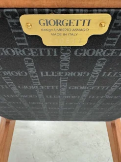 6er Set Stuhl Ala 52703 Stoff Tinto 6511 Avorio Beige Gestell Esche Getönt Nussbaum