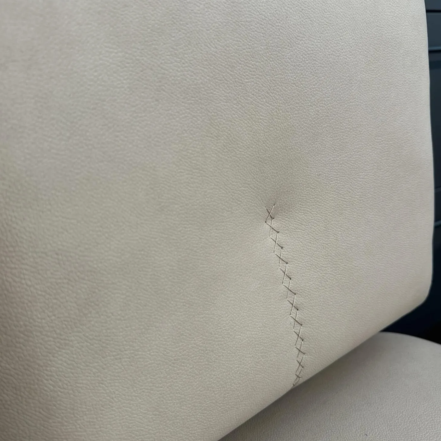 2er Set Stuhl Alva Sitz Lario Rock Grau Beige Gestell Schwarz