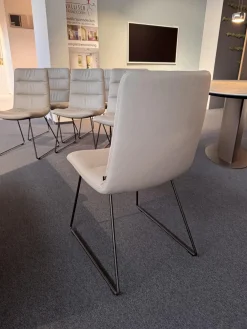 6er Set Stuhl Arva Light Leder Belo Horizonte Steingrau 1651 Grau Drahtkufengestell Macadamia M11 Braun