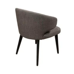 4er Set Stuhl Aston Stoff Nakano Grau Gestell Holz Mokka Braun Schwarz Lackiert