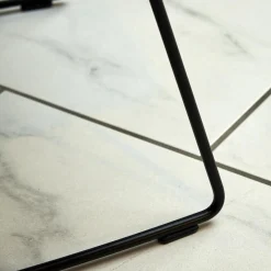 4er Set Stuhl Dexter 2057-I Leder II Elmosoft 11049 Grau Drahtgestell Schwarz