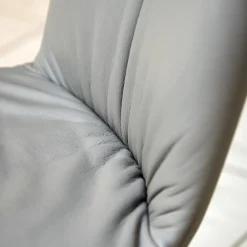 4er Set Stuhl Dexter 2057-I Leder II Elmosoft 11049 Grau Drahtgestell Schwarz