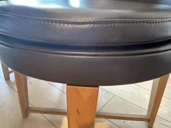 6er Set Stuhl Feel Good CM 48 Leder Pelle 41 Braun Gestell Canaletto Nussbaum