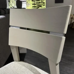 4er Set Stuhl 674G WM Casa 220 Stoff Lennon Silver Lining 12702 Grau Gestell Pinie Grau Soft Ohne Tisch