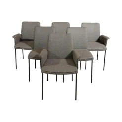 6er Set Stuhl Jaro 200 Stoff Matteo 033 Muscio Grau Keder Comfort Schwarz Gestell Schwarz Pulverbeschichtet Mit Kunststoffgleitern Ohne Tisch